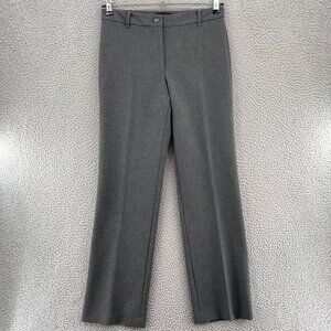 Talbots Pants Womens 6 Heritage Gray Stretch Straight Leg Everyday Office Career